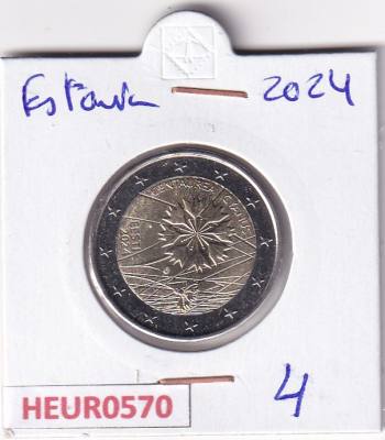 HEUR0570 MONEDA ESTONIA 2 EUROS 2024