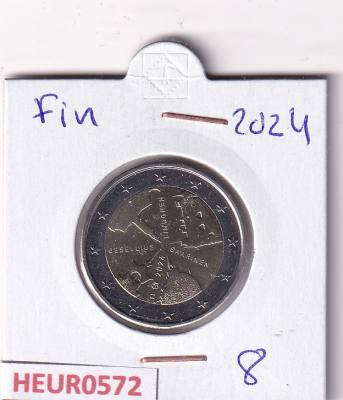 HEUR0572 MONEDA FINLANDIA 2 EUROS 2024 (Arquitectura finlandesa)