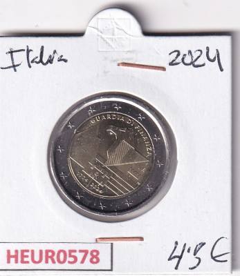 HEUR0578 MONEDA ITALIA 2 EUROS 2024 (Guardia de Finanza)