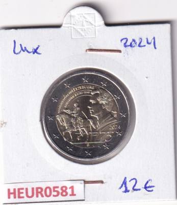 HEUR0581 MONEDA LUXEMBURGO 2 EUROS 2024 (75 Aniv. muerte del Gran Duque)