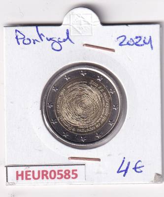 HEUR0585 MONEDA PORTUGAL 2 EUROS 2024 (50 años del 25 de Abril de 1974)