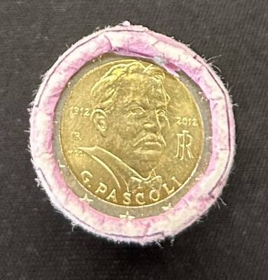 HEUR0594 CARTUCHO MONEDA ITALIA 2 EUROS 2012 (Giovanni Pascoli) 