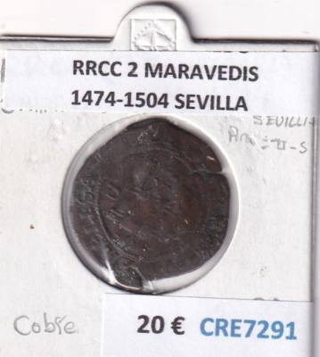CRE7291 MONEDA ESPAÑA RRCC 2 MARAVEDIS 1474-1504 SEVILLA 