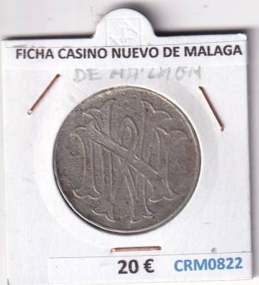 CRM0822 FICHA CASINO NUEVO DE MALAGA