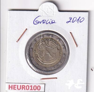 HEUR0100 MONEDA GRECIA 2 EUROS 2010