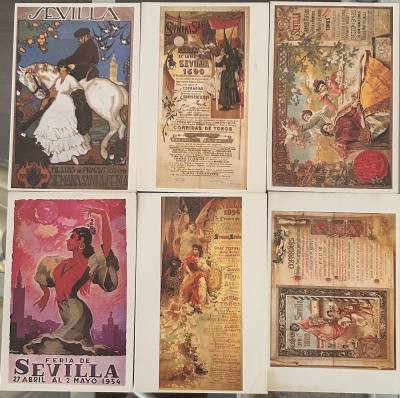 L116 LOTE DE 6 POSTALES SEVILLA DIFERENTES VER FOTOS