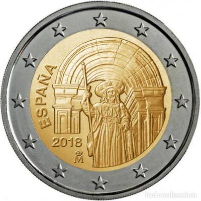 HEUR0343 MONEDA ESPAÑA 2 EUROS 2018 (Santiago Compostela)