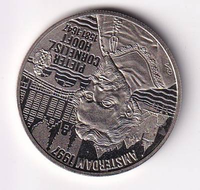 HEXP0118 MONEDA PAISES BAJOS 5 EUROS 1997 CUPRONIQUEL