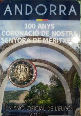 HEUR0620 MONEDA ANDORRA 2 EUROS 2021 (Cuidado de mayores) COIN CARD