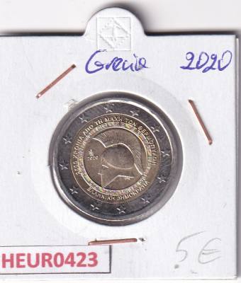 HEUR0423 MONEDA GRECIA 2 EUROS 2020 (Batalla de las Termópilas)