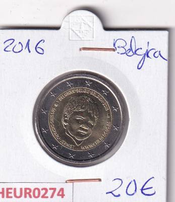 HEUR0274 MONEDA BELGICA 2 EUROS 2016 (Niños desaparecidos)
