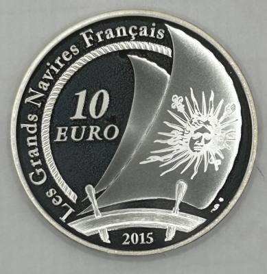 CREXP712 ESTUCHE MONEDA FRANCIA 10 EUROS 2015 PLATA