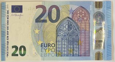 CRJ2457 BILLETE EUROS FRANCIA SERIE UA 2013-15 20 EUROS P-22U S/C