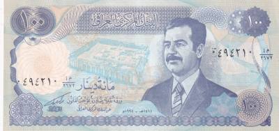 CRBX2724 BILLETE IRAQ 100 DINARES VER FOTO SIN CIRCULAR