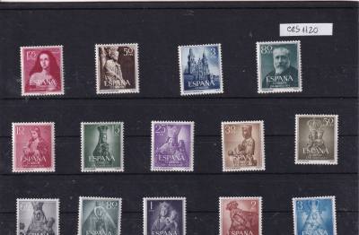 CRS1126 SELLOS ESPAÑA AÑO 1954 COMPLETO  SIN CHARNELA
