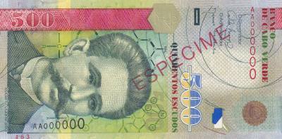 CRBX2739 BILLETE CABO VERDE 500 ESCUDOS 2007 SPECIMEN SIN CIRCULAR
