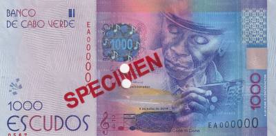 CRBX2741 BILLETE CABO VERDE 1000 ESCUDOS 2014 SPECIMEN SIN CIRCULAR