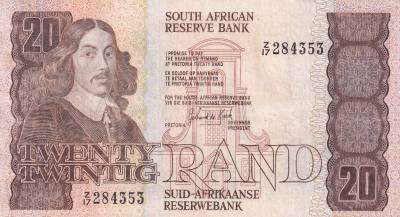 CRBX2767 BILELTE SUDAFRICA 20 RAND SERIE Z/17 S/C-