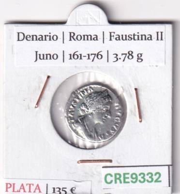 CRE9332 MONEDA ROMANA DENARIO ROMA LUCILA JUNO 164-180