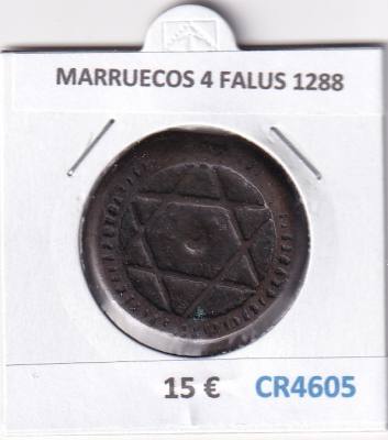 CR4605 MONEDA MARRUECOS 4 FALUS 1288