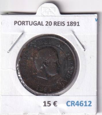 CR4612 MONEDA PORTUGAL 20 REIS 1891