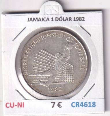 CR4618 MONEDA JAMAICA 1 DÓLAR 1982 CUPRONIQUEL