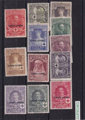 CRCOL872 SELLOS ESPAÑA COLONIA SAHARA Nº CAT. 13/24 CON CHARNELA