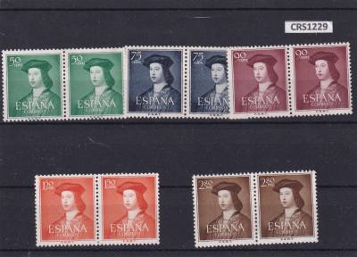 CRS1229 SELLOS ESPAÑA Nº CAT 1106/10 PAREJA DE DOS SIN CHARNELA