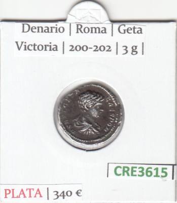 CRE3615 MONEDA ROMANA DENARIO PLATA VER DESCRIPCION EN FOTO
