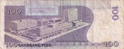 CRBX0681 BILLETE FILIPINAS 100 PISOS 2007 USADO