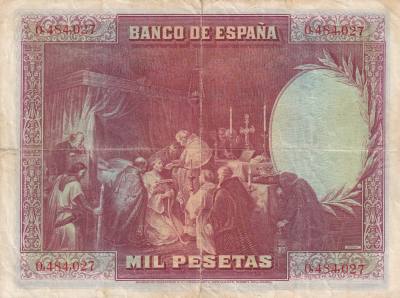 CRBS1391 BILLETE ESPAÑA 1000 PESETAS 1928 BC+
