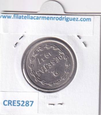 CRE5287 MONEDA ESPAÑA EUSKADI 2 PESETAS 1937 NIQUEL