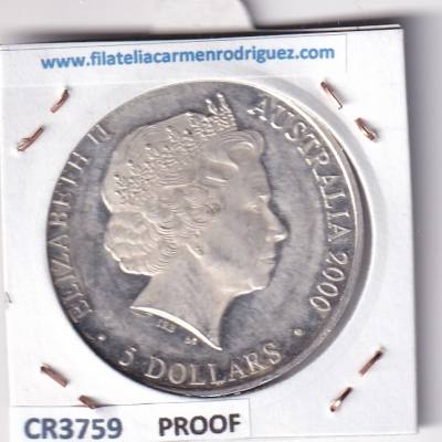 CR3759 MONEDA AUSTRALIA 5 DOLARES 2000 SYDNEY PLATA PROOF
