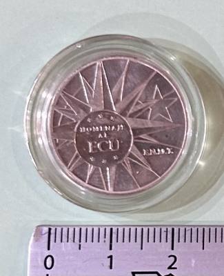 CREXP291 MEDALLA HOMENAJE AL ECU SIN CIRCULAR 