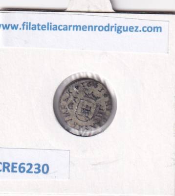CRE6230 MONEDA ESPAÑA FELIPE II 4 MARAVEDIS 1663 CUENCA 