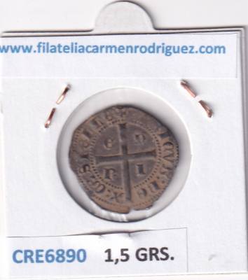CRE6890 MONEDA ESPAÑA ENRIQUE II CRUZADO SIN CECA