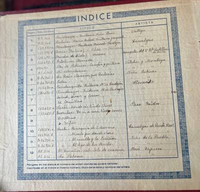 CREXP550 RARO ALBUM DE DISCO DE PIZARRA VER LISTA EN FOTO