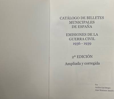 M022 LIBRO LOS BILLETE MUNICIPALES 1936-1939