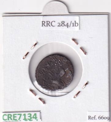 CRE7134 MONEDA DENARIO ROMA 117-116 A.C Q. METELLUS CN. FULVIUS M. CALIDIUS