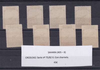 CRCOL442 SELLOS COLONIA GUINEA Nº CAT 59/71 CON CHARNELA 69 USADO