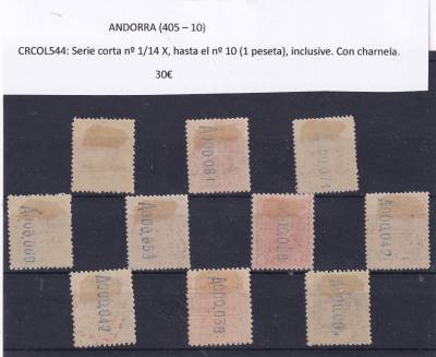 CRCOL444 SELLOS COLONIA ESPAÑA GUINEA Nº CAT 129/40 CON CHARNELA