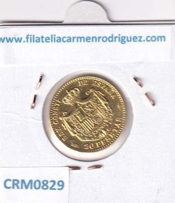 CRM0829 MEDALLA ALFONSO XIII IMITACION MONEDA ORO