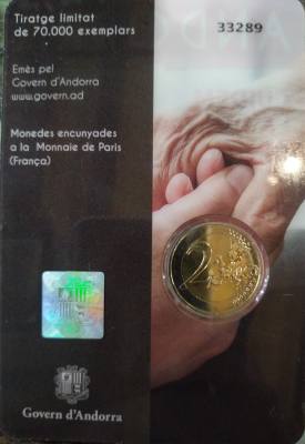 HEUR0619 MONEDA ANDORRA 2 EUROS 2021 (Ntra. Sra. De Meritxell) COIN CARD