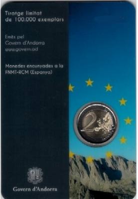 HEUR0623 MONEDA ANDORRA 2 EUROS 2014 COIN CARD