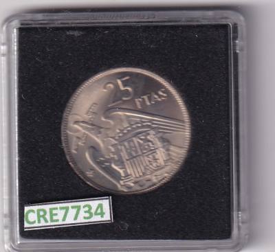 CRE7734 MONEDA ESPAÑA ESTADO ESPAÑOL 25 PESETAS 1957 *65