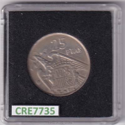 CRE7735 MONEDA ESPAÑA ESTADO ESPAÑOL 25 PESETAS 1957 *66