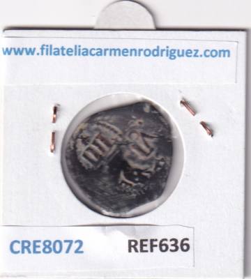 CRE8072 MONEDA ESPAÑA CARLOS II 4 MARAVEDIS 1699 RESELLOS