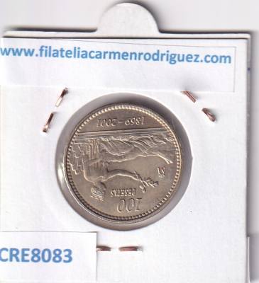CRE8083 MONEDA ESPAÑA JUAN CARLOS I 100 PESETAS 2001 SIN SIRCULAR