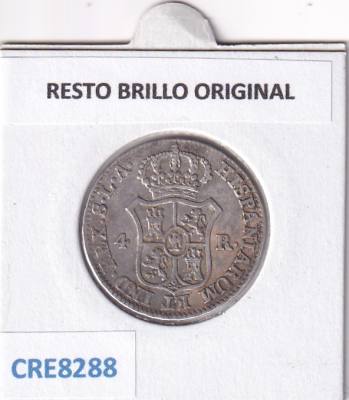 CRE8288 MONEDA ESPAÑA JOSE NAPOLEON I 4 REALES 1812 SEVILLA LA PLATA
