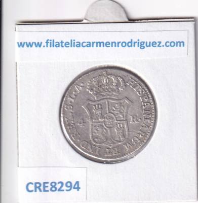 CRE8294 MONEDA ESPAÑA JOSE NAPOLEON I 4 REALES 1812 SEVILLA LA PLATA